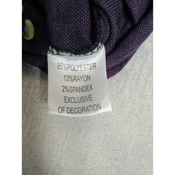 TailorByrd "The Sweatshirt" size Medium in color "Berry" Purple Plaid Lumberjack - Picture 15 of 16